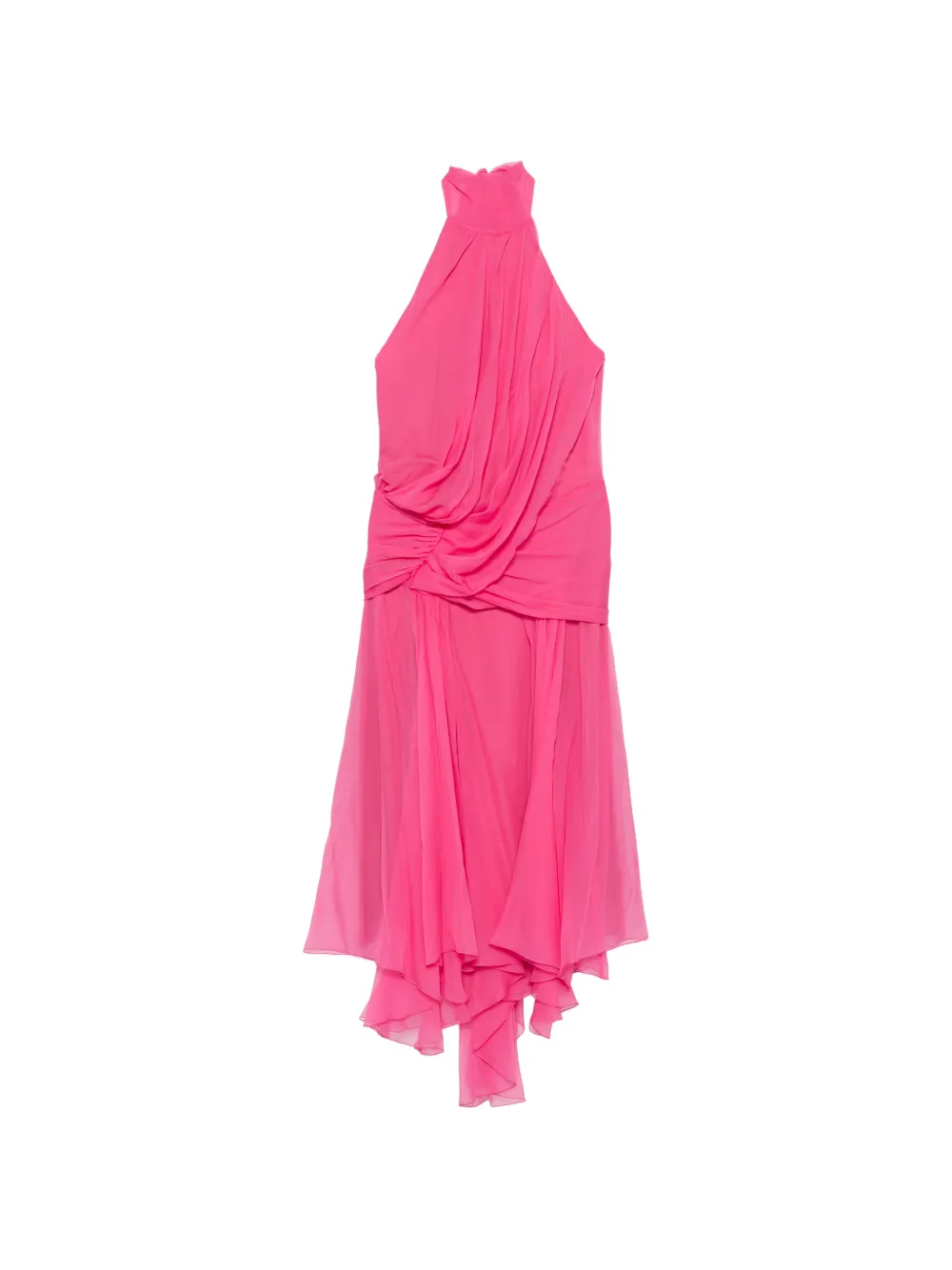 Alberta Ferretti Abito con scollo all'americana - Rosa
