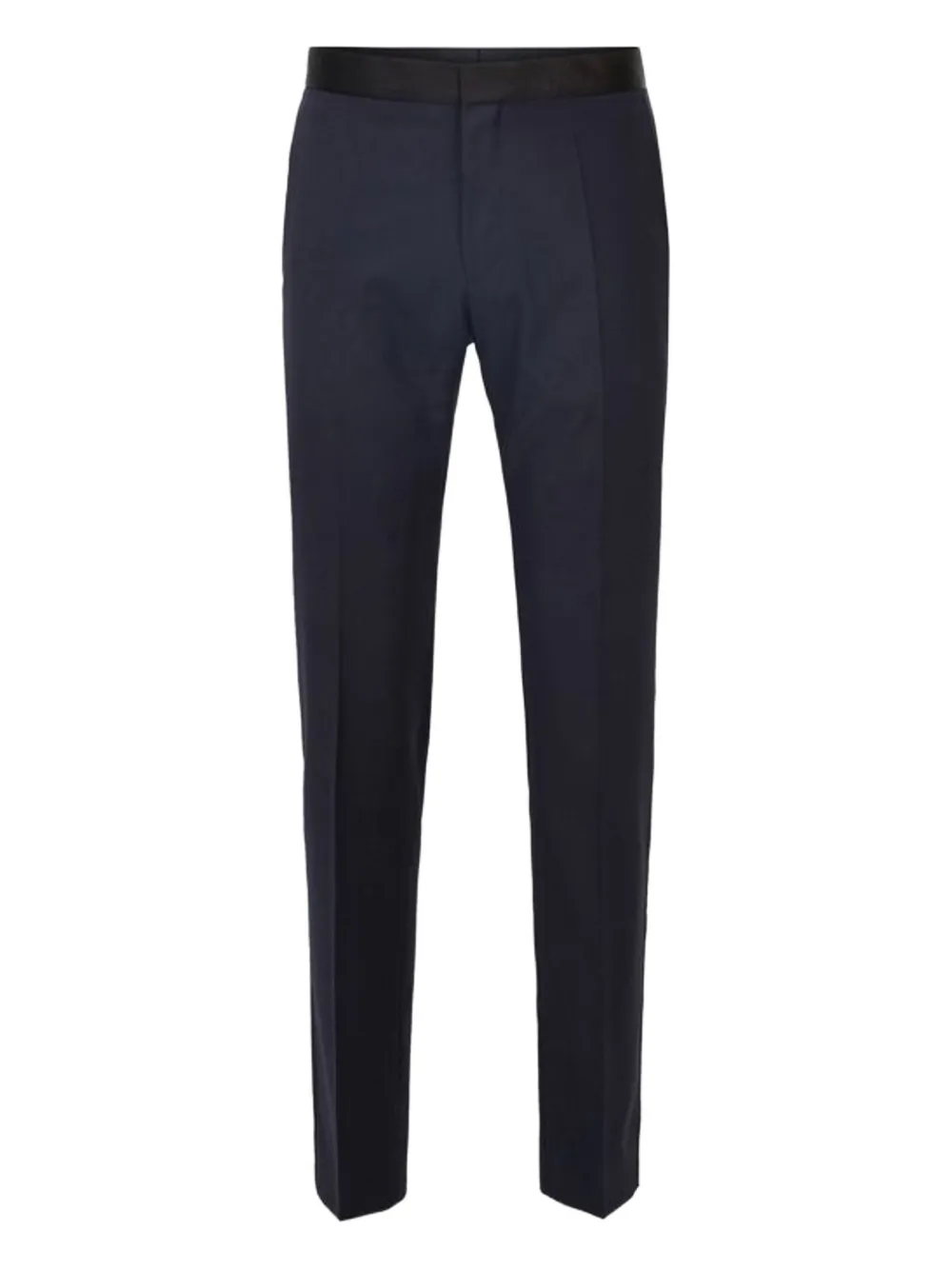 BOSS Broek met satijnen afwerking Blauw