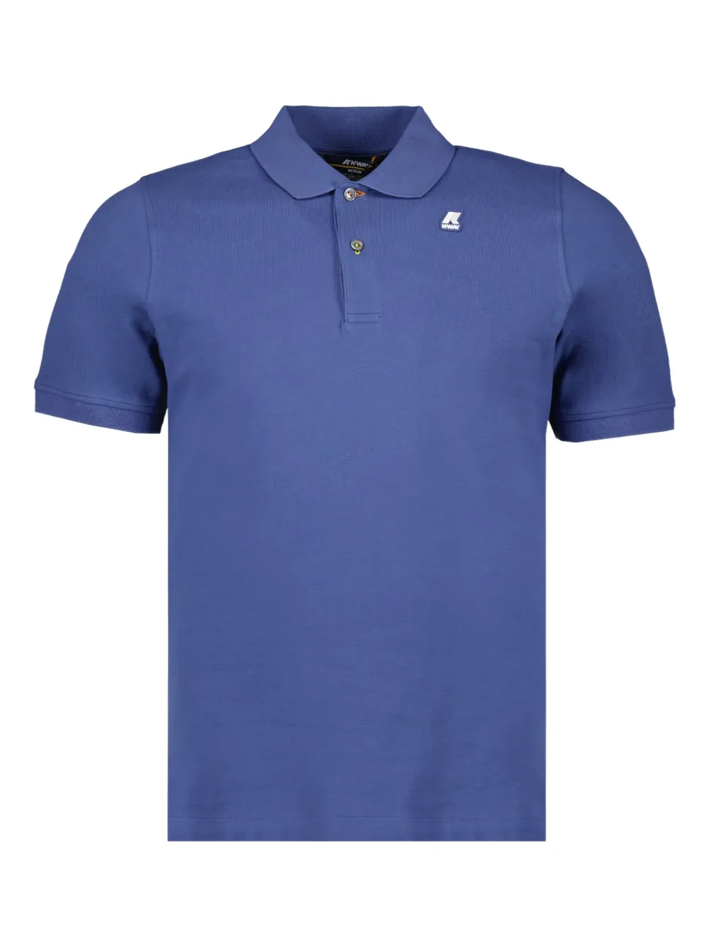 K-Way logo-patch polo shirt Blauw