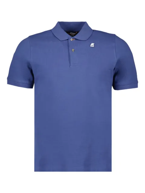 K-Way logo-patch polo shirt