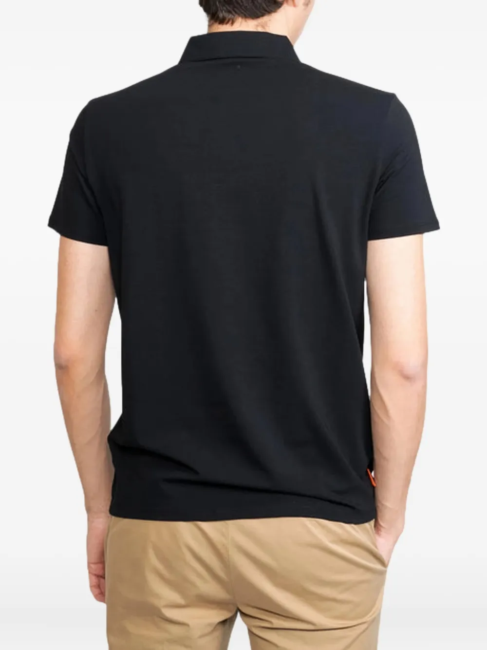 RRD Revo poloshirt met opgestikte zak en korte mouwen - Zwart