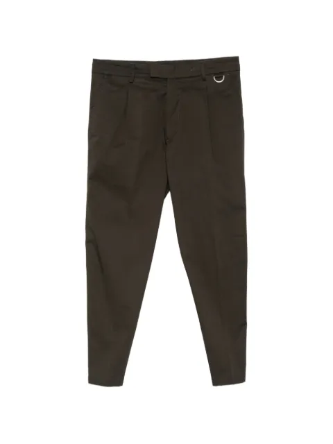 Low Brand pleated d-ring trousers