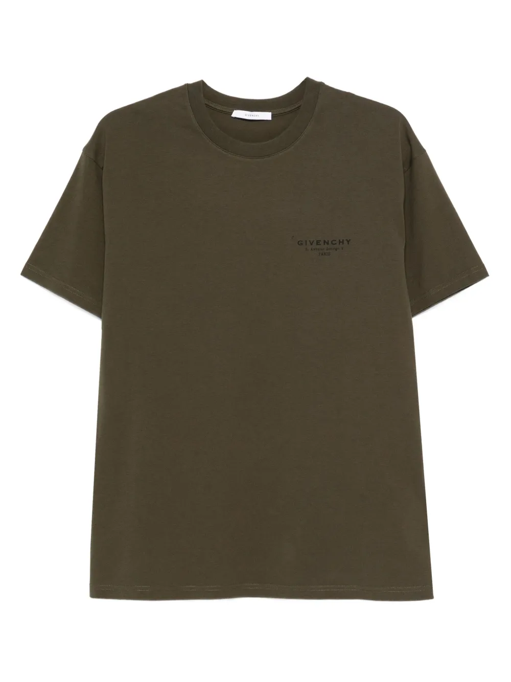 Givenchy logo-print cotton T-shirt Groen