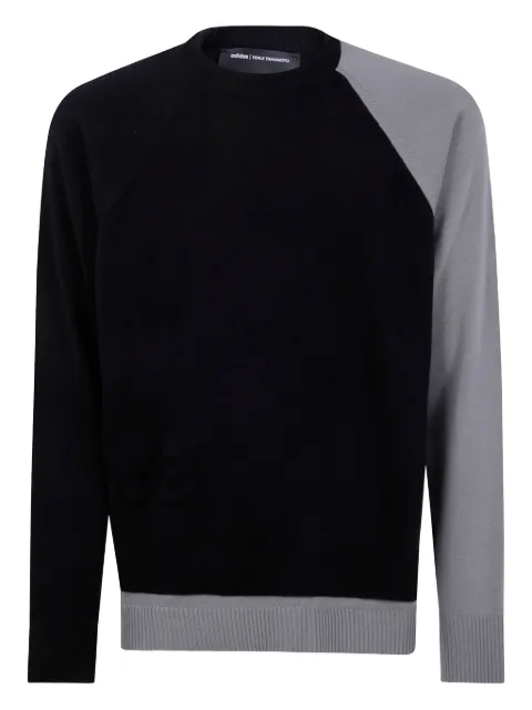 Y-3 raglan-sleeve panelled jumper