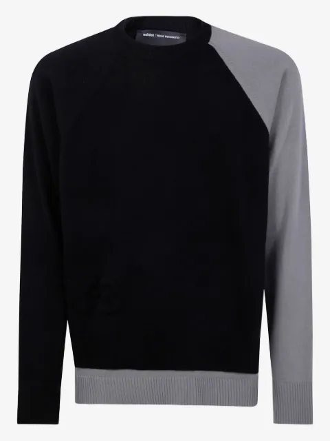 Y-3 raglan-sleeve panelled jumper