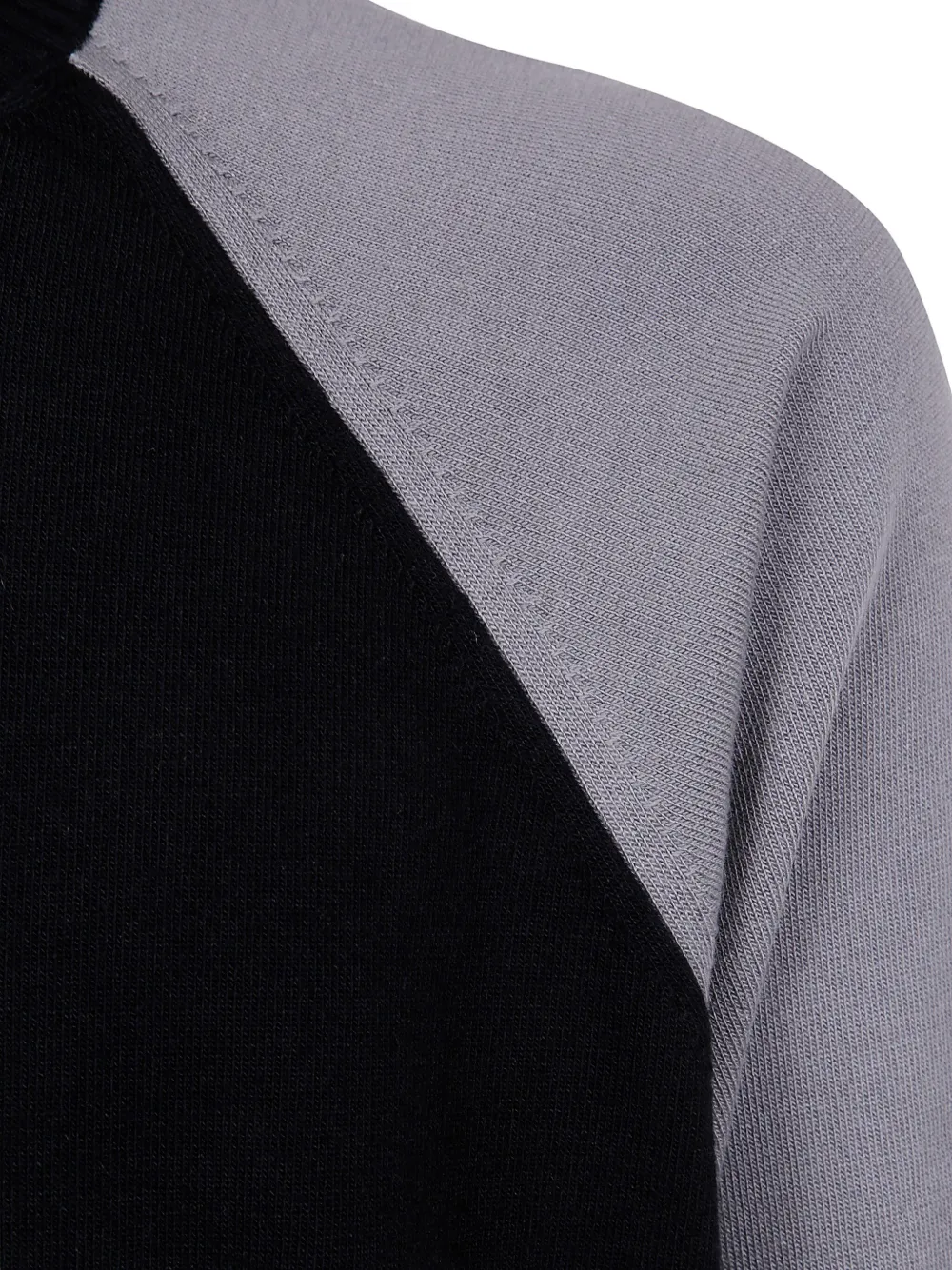 Y-3 Trui met raglan mouwen en vlakken Zwart