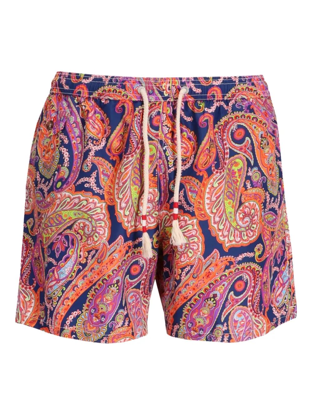 MC2 Saint Barth Zwembroek met paisley-print en trekkoord Oranje