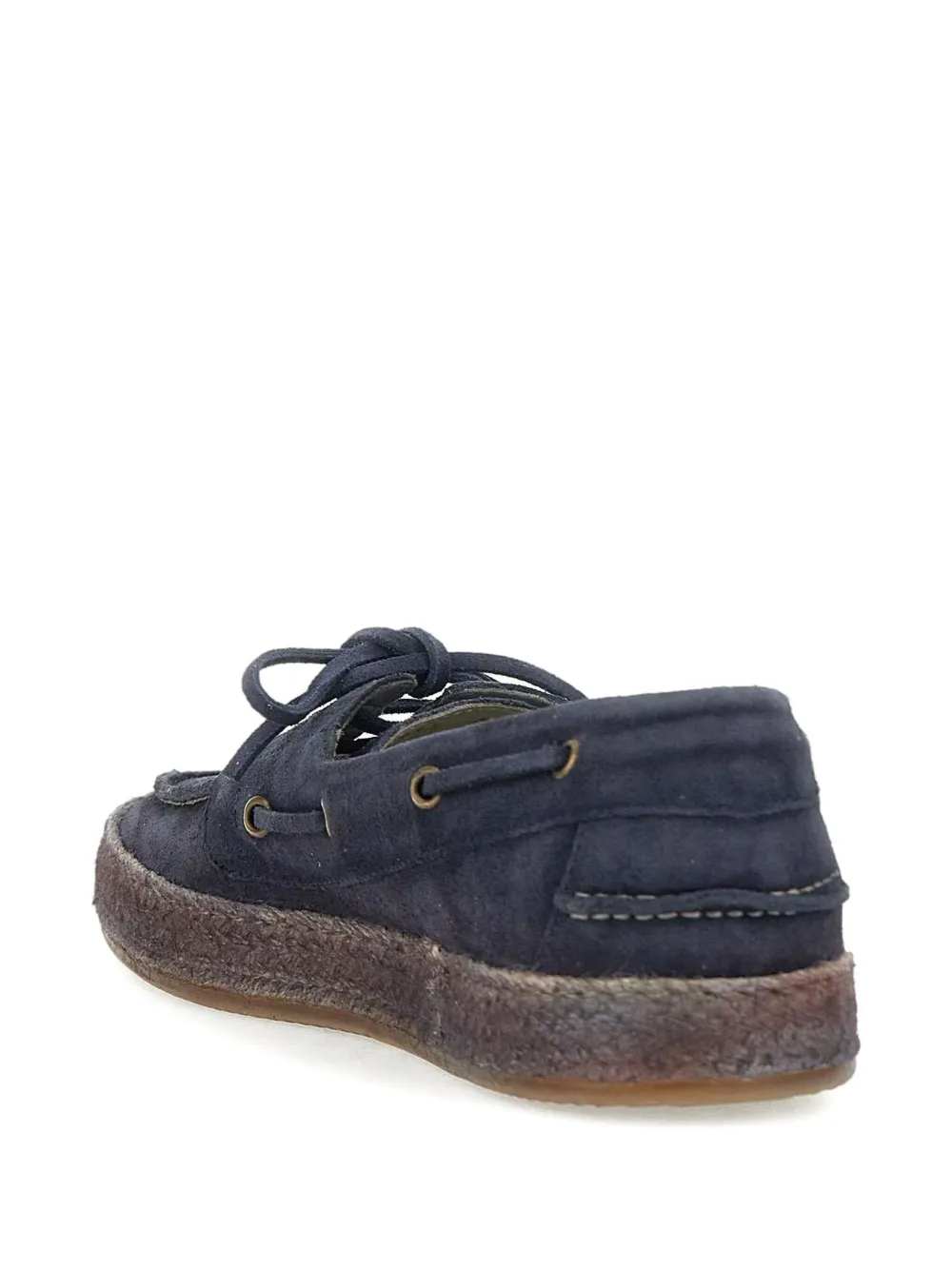 corvari leather boat shoes Blue