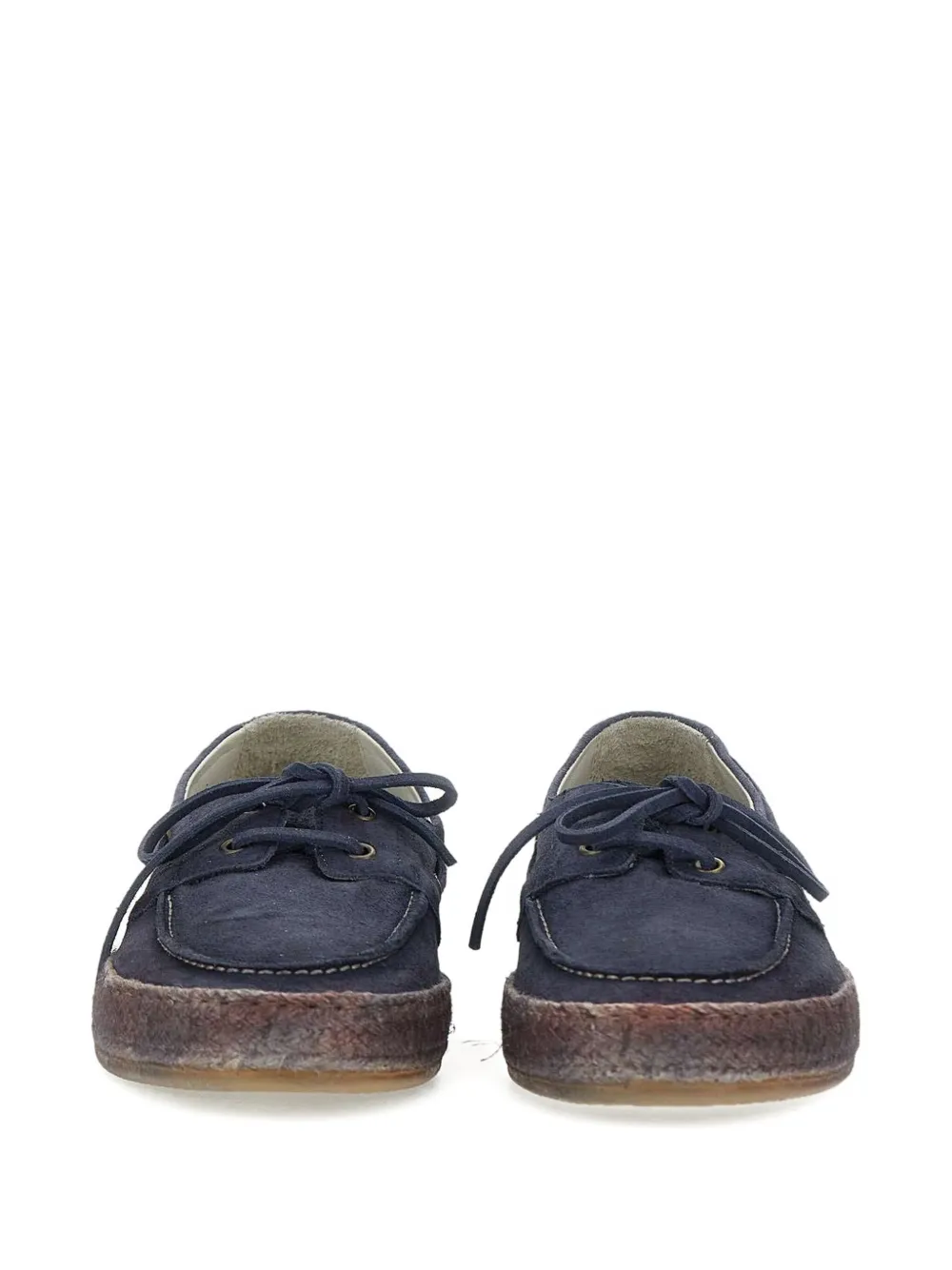 corvari leather boat shoes Blue