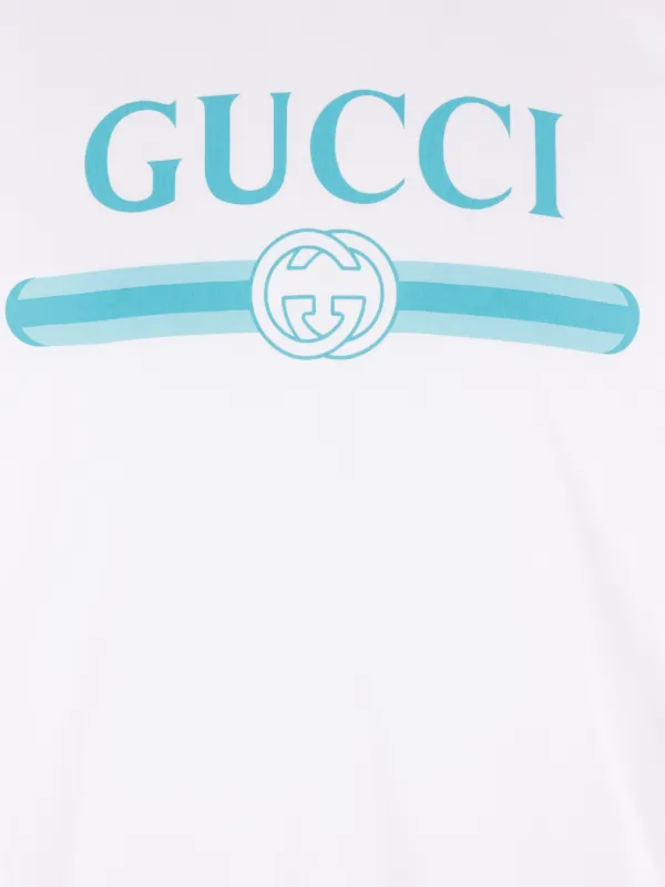 Gucci T-shirt Met Logoprint Wit FARFETCH NL
