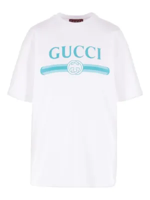 GUCCI  カットソー　レディースM相当 GUCCI Women's Pink Embroidery Logo Cotton T-Shirt Size M | eBay
