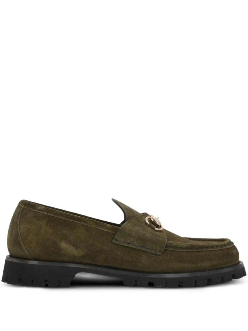 Gucci horsebit platform loafers Green