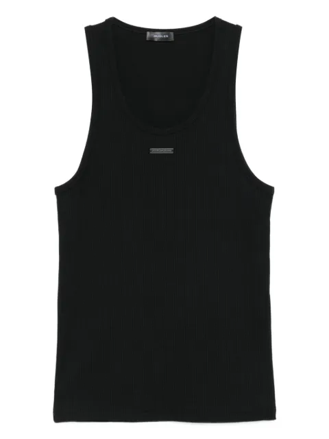 Mugler ribbed scoop-neck tank top