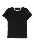 Mugler contrast-collar cotton T-shirt - Black