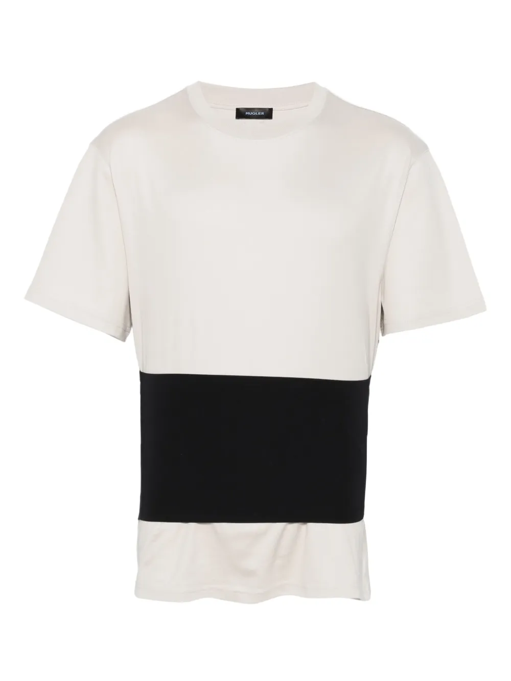 Mugler panelled T-shirt | Neutrals | Image 1