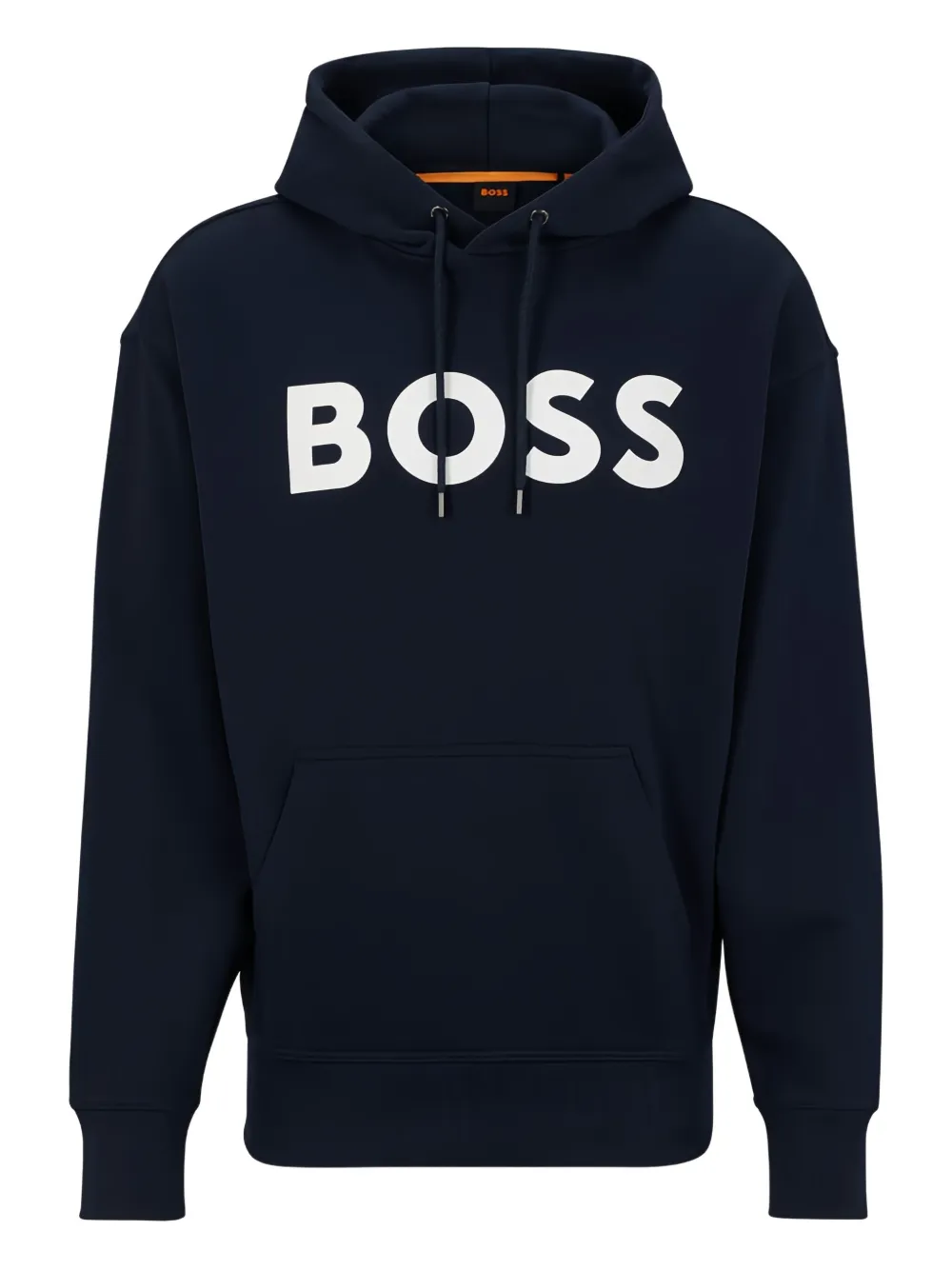 BOSS Hoodie met logoprint Blauw