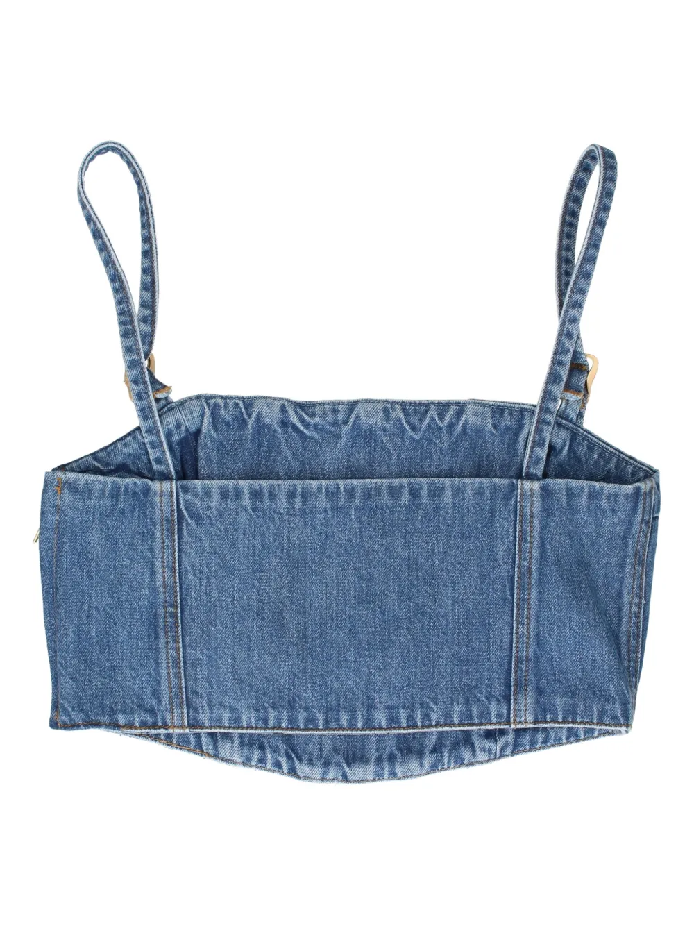 Cult Gaia Lauren denim tanktop Blauw
