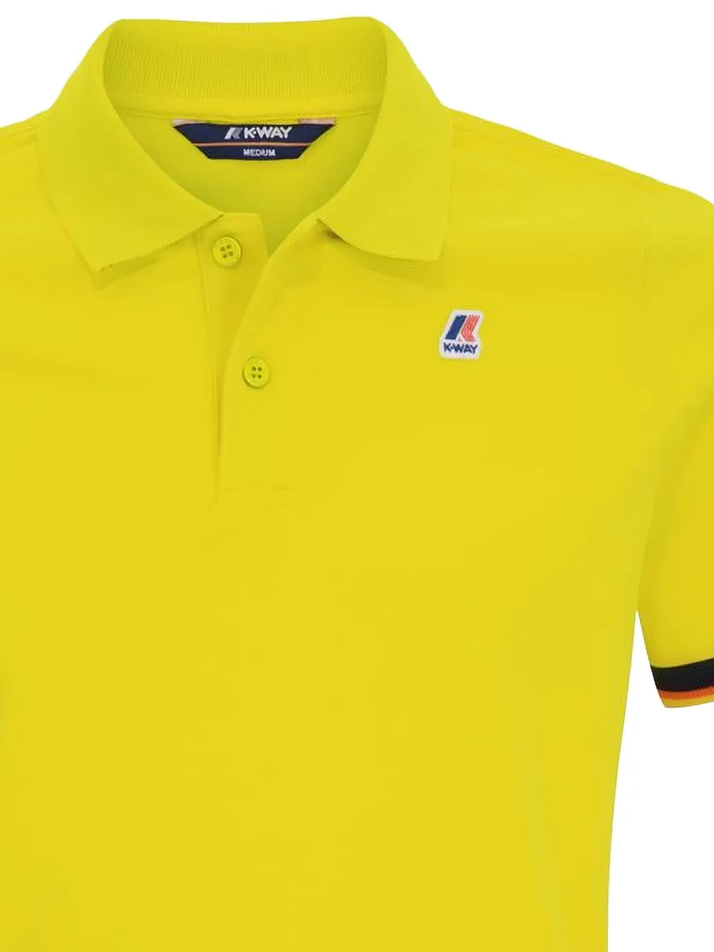 K-Way tipped polo shirt - Geel