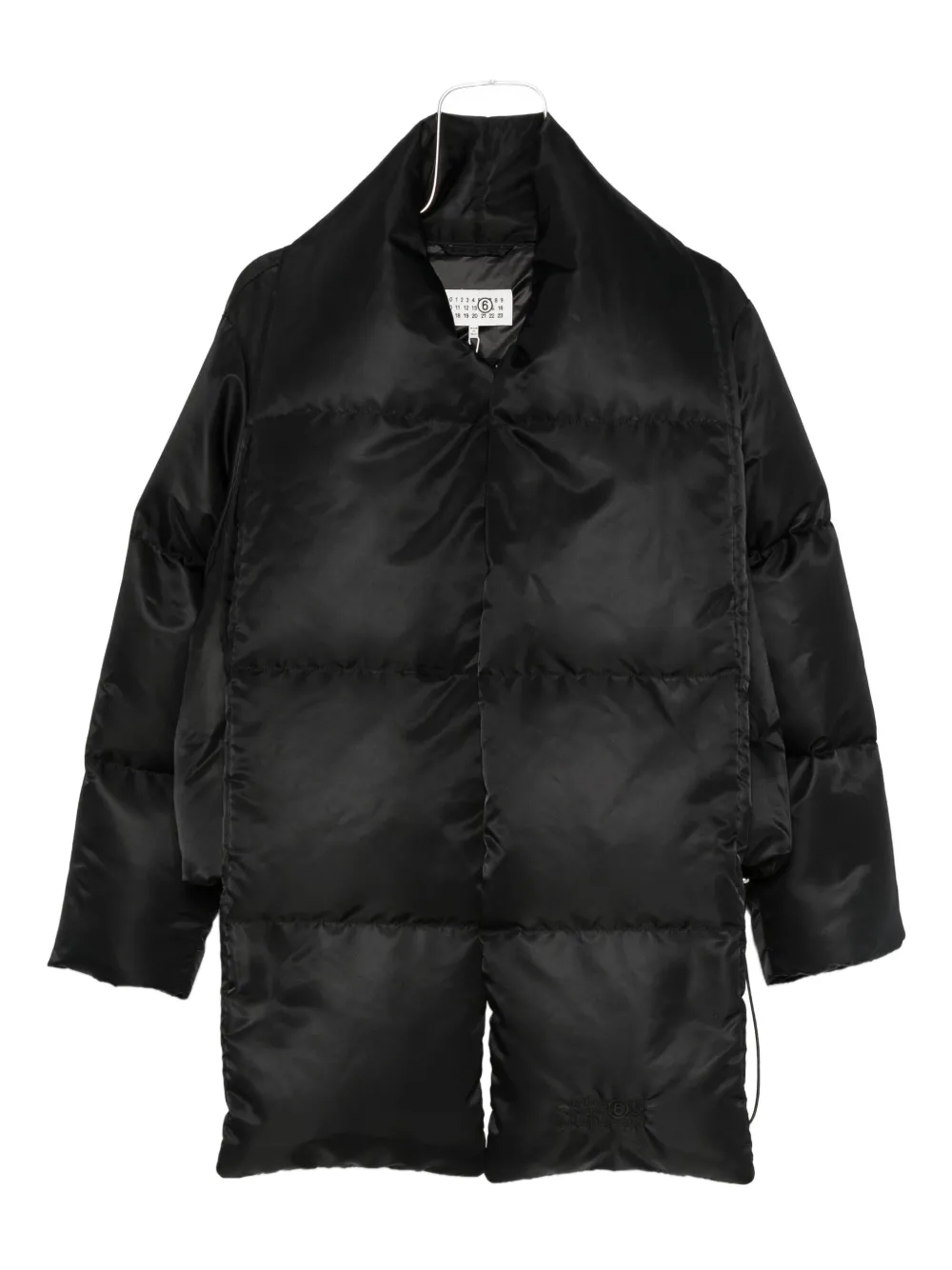 MM6 Maison Margiela quilted puffer jacket Zwart