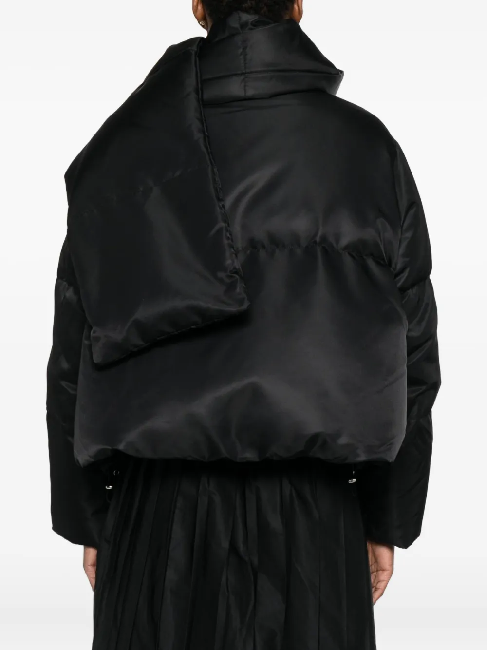 MM6 Maison Margiela quilted puffer jacket Zwart