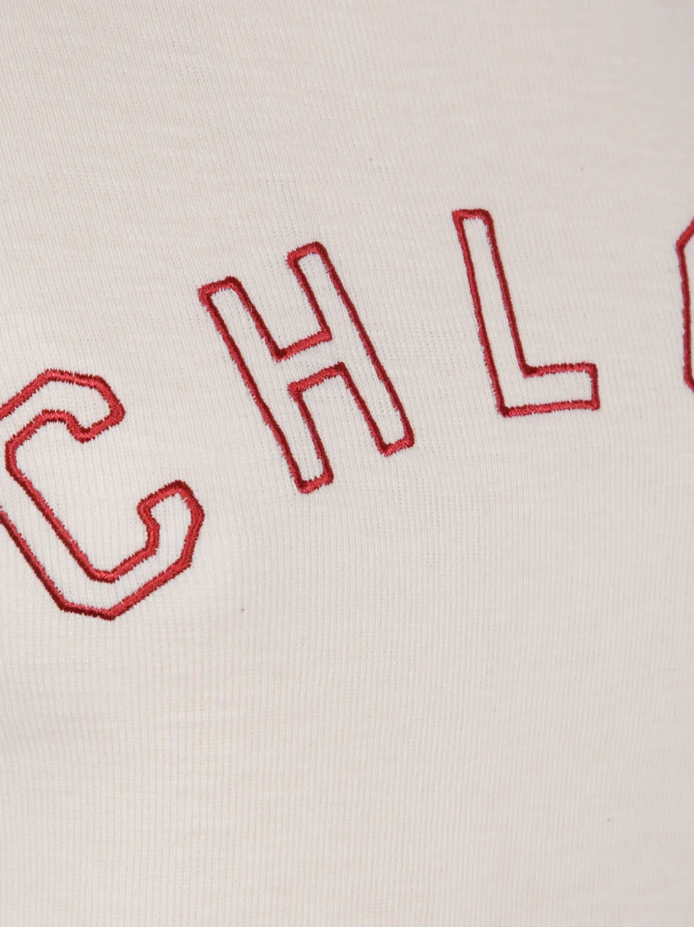Chloé Top met geborduurd logo Wit