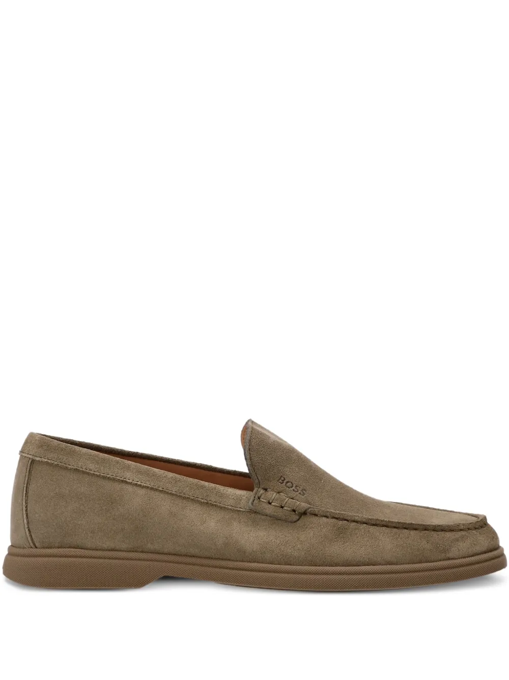 BOSS suede loafers Brown