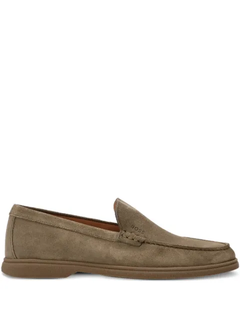 BOSS suede loafers