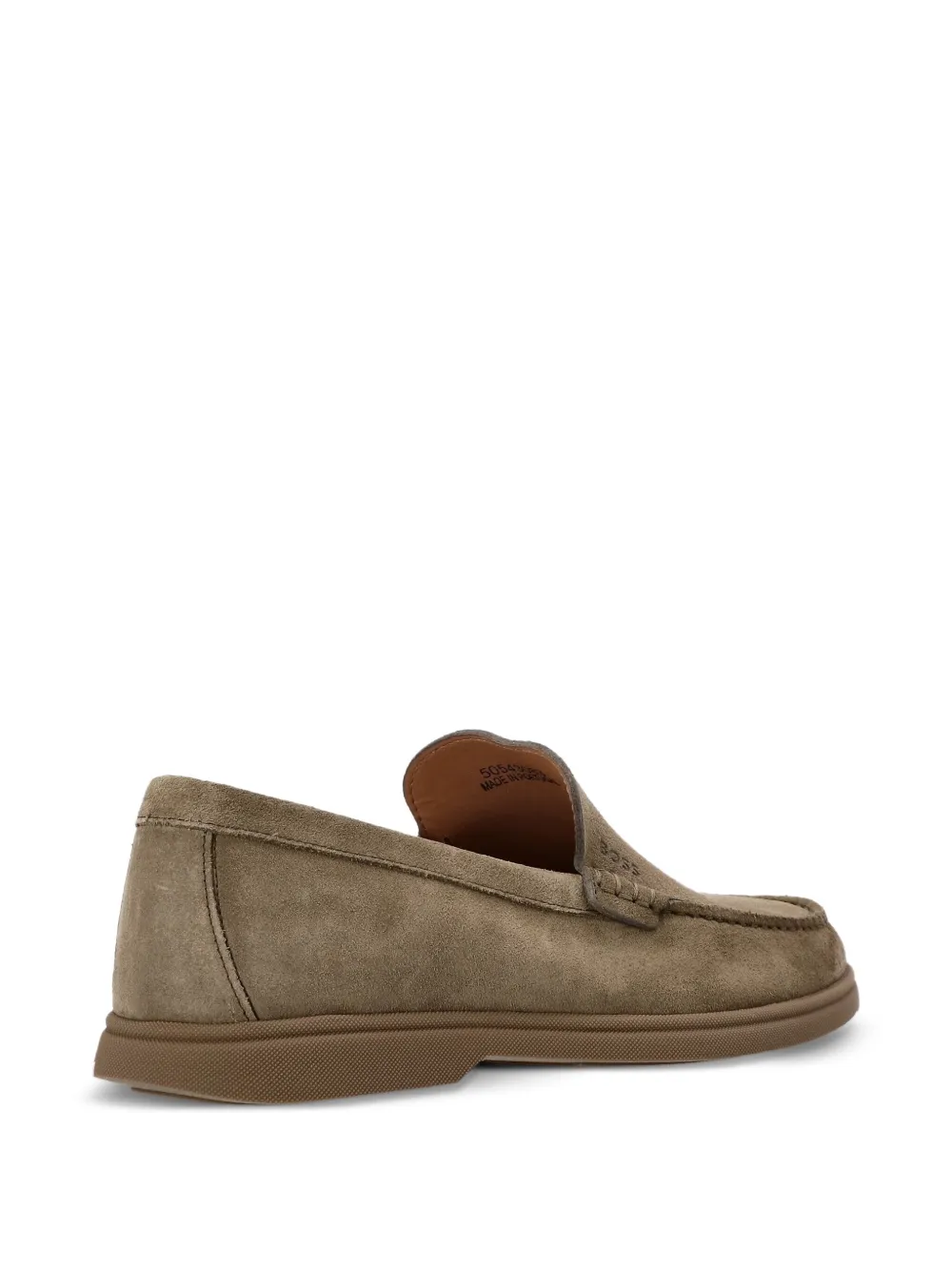 BOSS suede loafers Brown