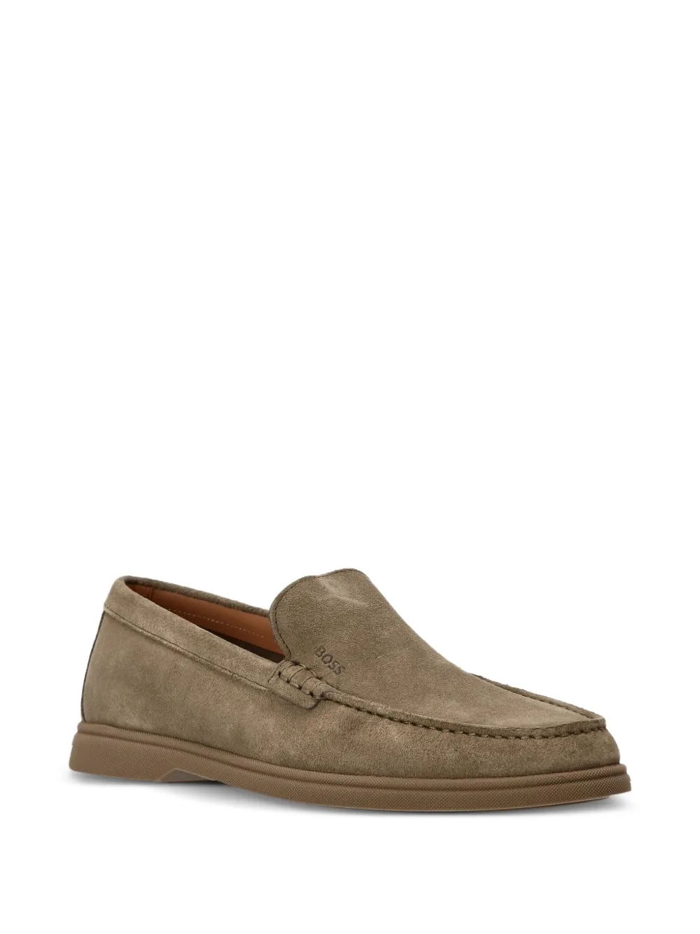 BOSS suede loafers Brown