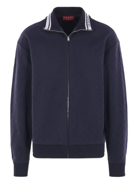 Gucci GG-pattern zip-up sweatshirt