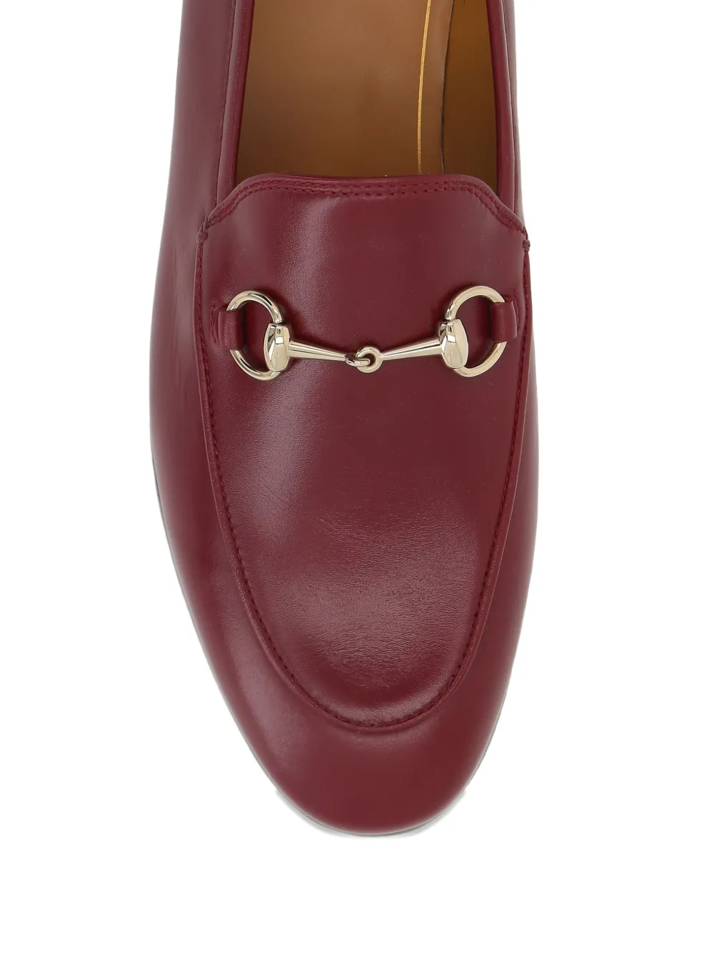 Gucci signature Horsebit detail leather loafers Red