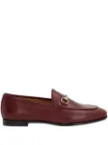 Gucci signature Horsebit detail leather loafers - Red