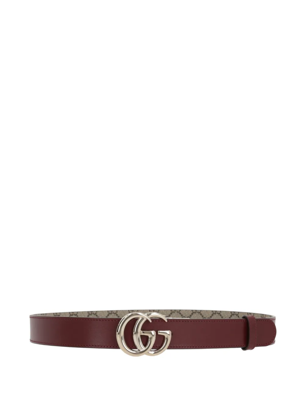 Gucci signature Double G-buckle reversible leather belt | Brown | Image 1