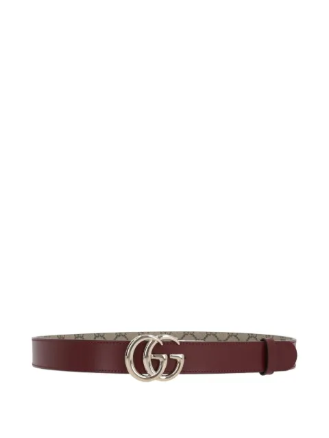 Gucci signature Double G-buckle reversible leather belt