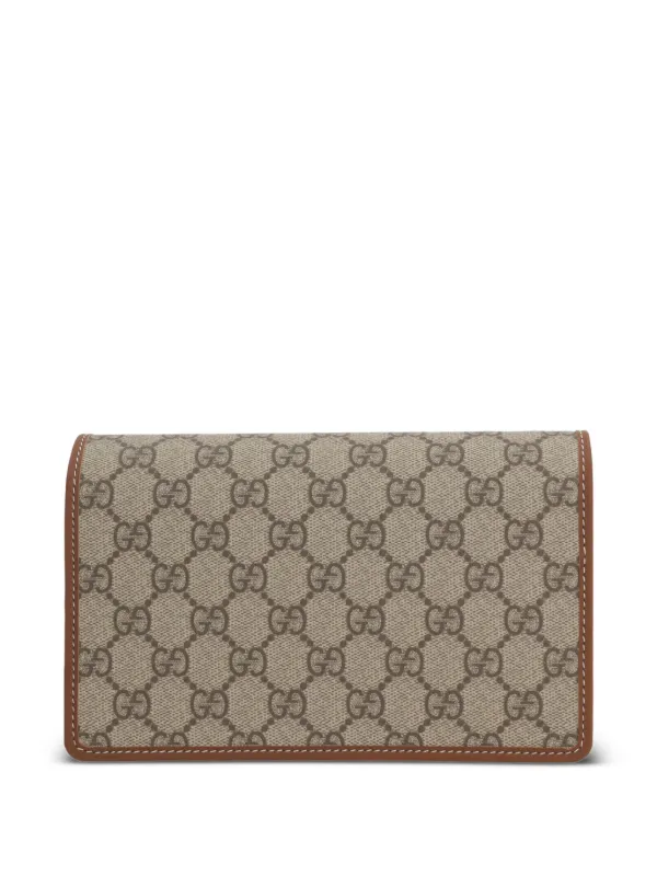 Gucci GGモノグラム ショルダーバッグ Gucci GGモノグラム ショルダーバッグ | ブラウン | FARFETCH JP