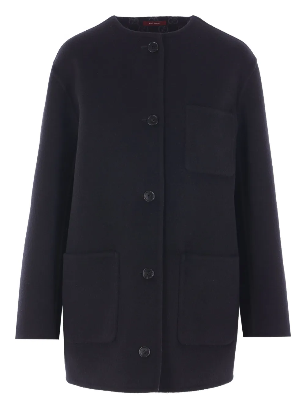 Gucci single-breasted wool coat - Blue