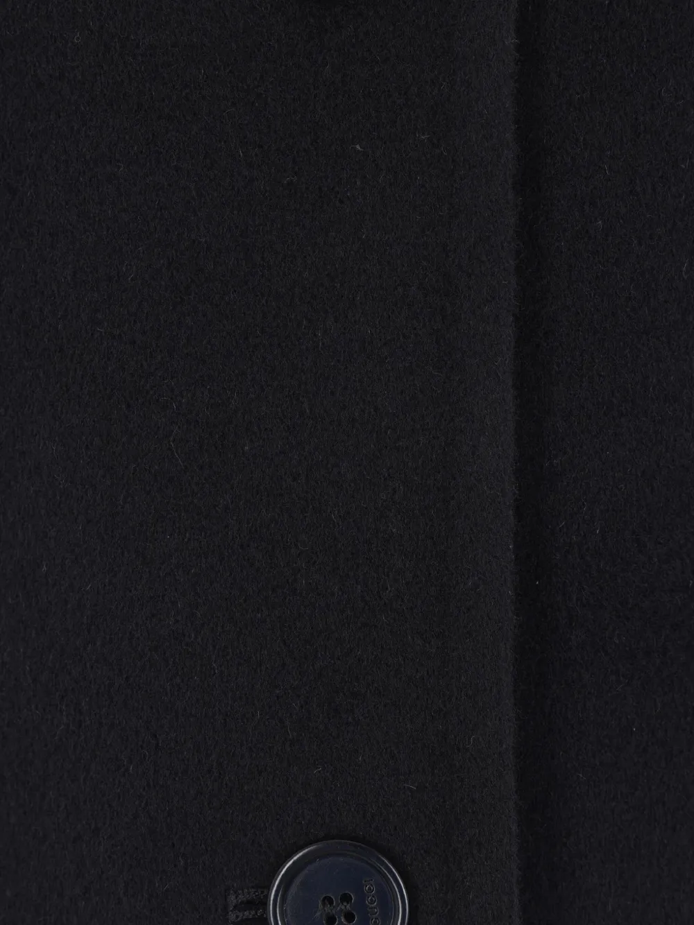 Gucci Wollen mantel met enkele rij knopen Blauw