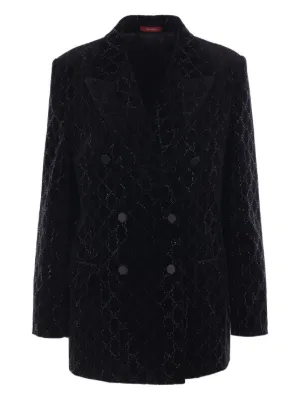 GUCCI 黒 ベルベット テーラードジャケット Gucci（グッチ）ウィメンズ テーラードジャケット・ブレザー - FARFETCH