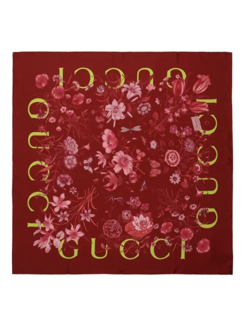 Gucci floral-print scarf