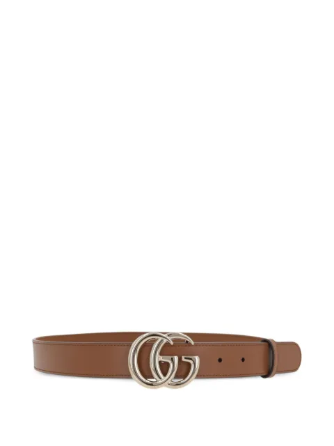 Gucci double G-buckle leather belt
