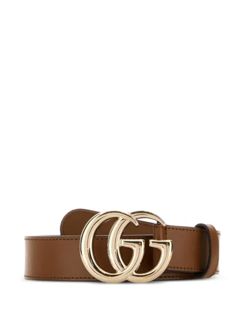 Gucci double G-buckle leather belt
