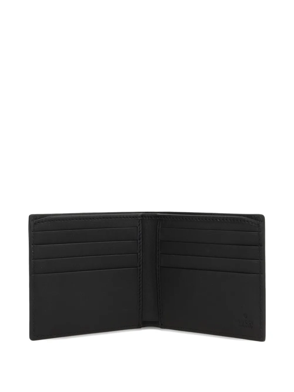 Gucci GG-monogram leather wallet Zwart