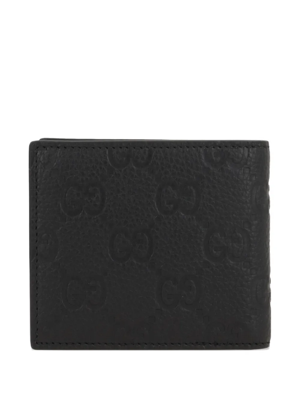 Gucci GG-monogram leather wallet Zwart