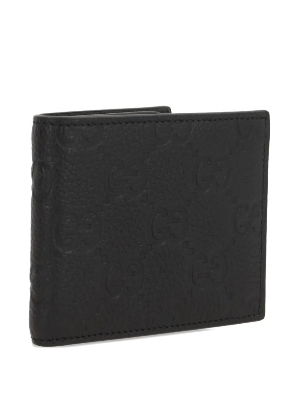 Gucci GG-monogram leather wallet Zwart