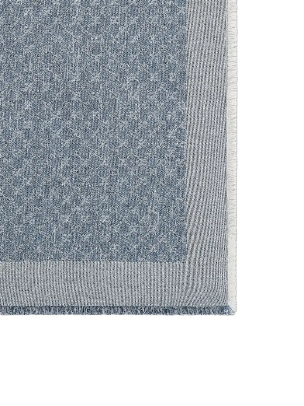 Gucci GG sjaal met denim-effect Blauw