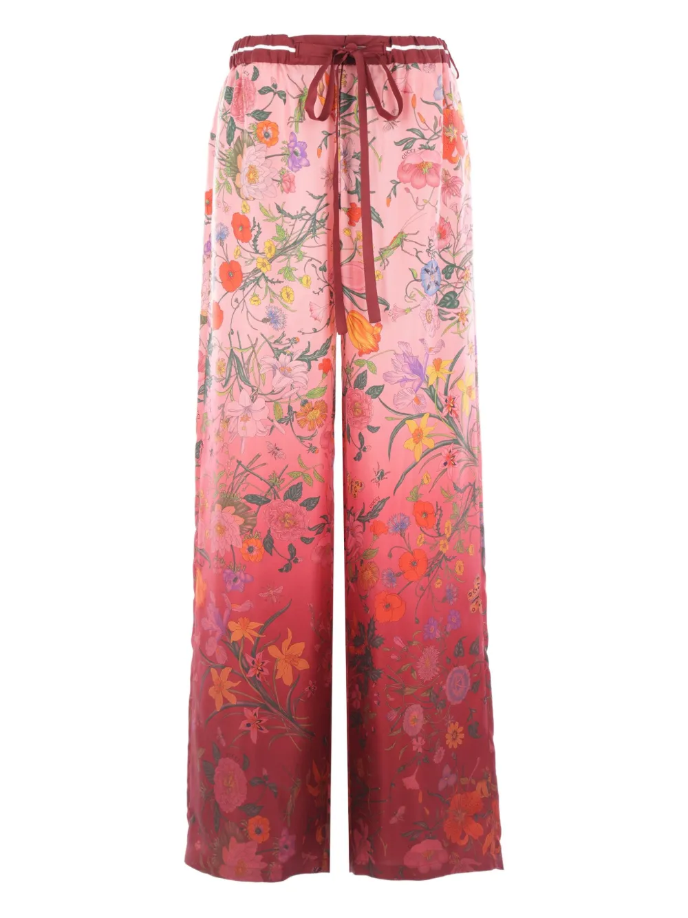 Gucci floral-print drawstring trousers | Pink | Image 1