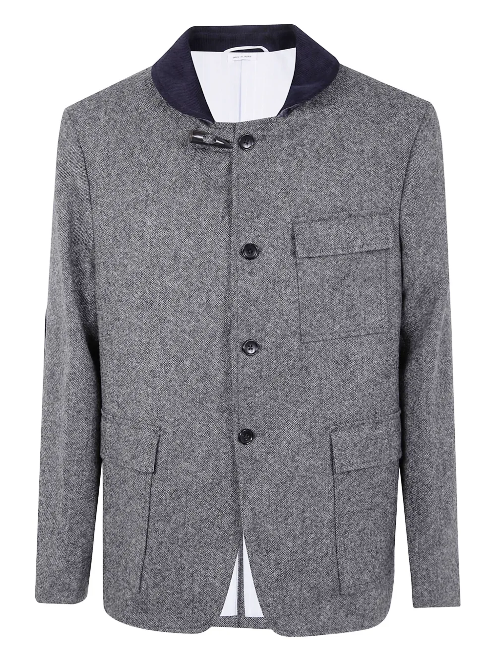 Thom Browne elbow-patch jacket Zwart