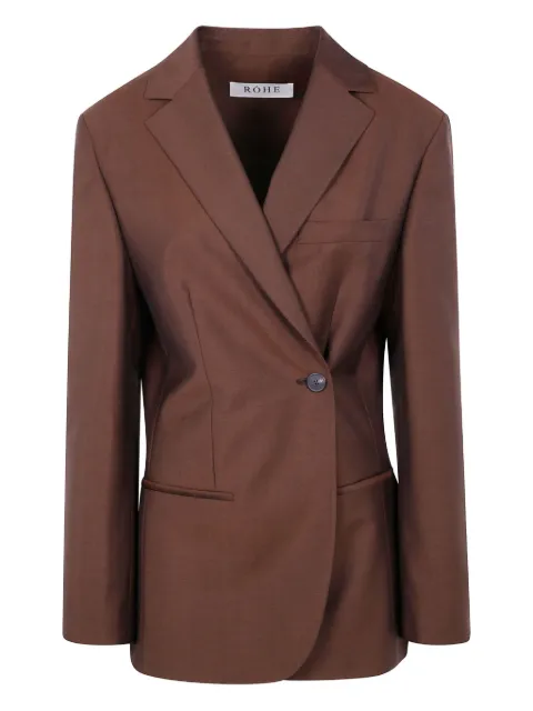 Róhe Dual Tone Piqué Overlap blazer