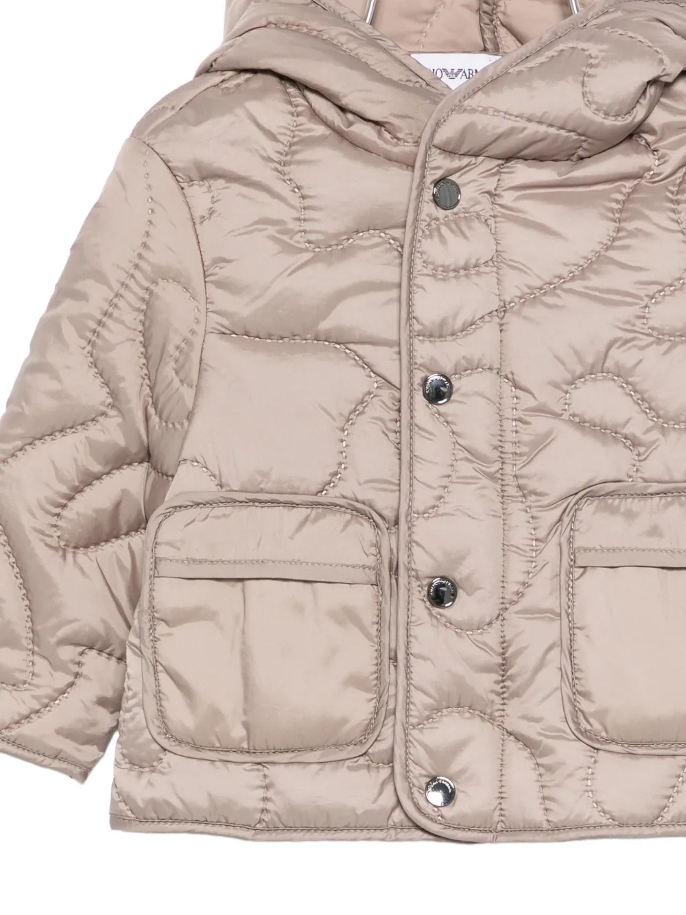 Emporio Armani Kids Jack met capuchon Beige
