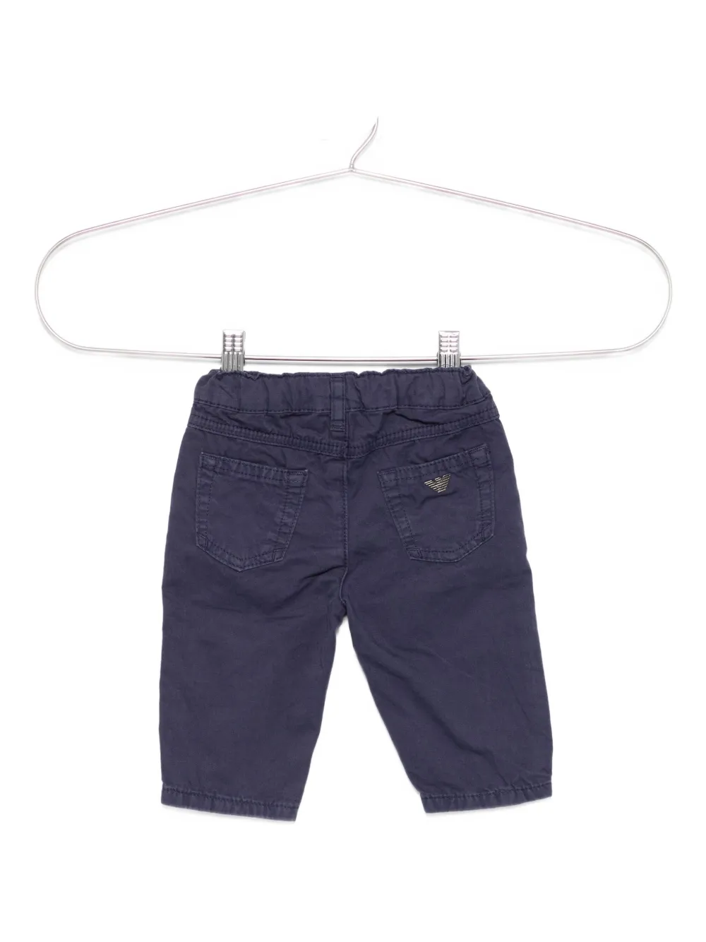 Emporio Armani Kids patch-pocket trousers Blauw